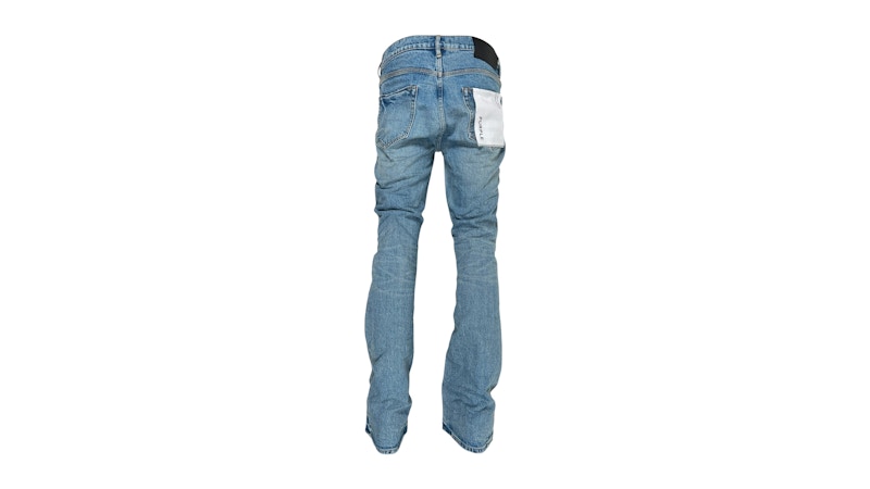 Purple Brand P004-FFWL425 Flare Worn Jean Indigo