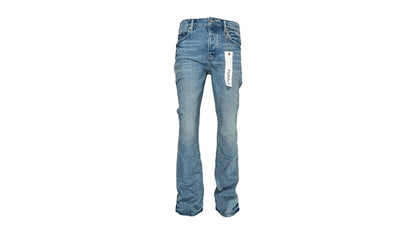 Purple Brand P004-FFWL425 Flare Worn Jean Indigo