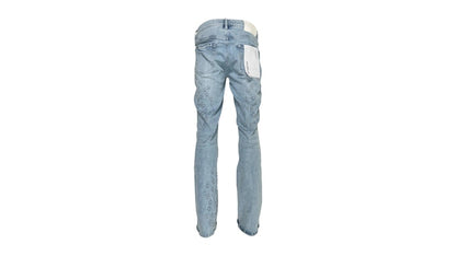 Purple Brand P004-FOBL425 Flare Mono Embossed Jeans Indigo