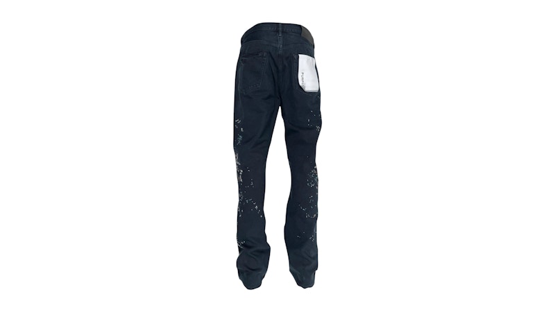 Purple Brand P011-BPIB425 Beaded Splatter Jeans Black
