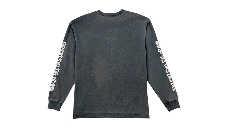 Purple Brand P204-TBBD425 Textured Jersey L/S Tee Black