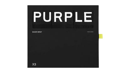 Purple Brand P802-MCBB224 3 Pack Boxer Briefs Black