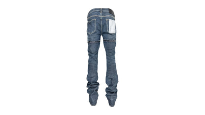 Purple Brand Rinse Coated Double Waist Jean Indigo