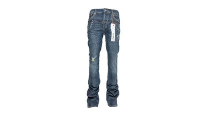 Purple Brand Rinse Coated Double Waist Jean Indigo