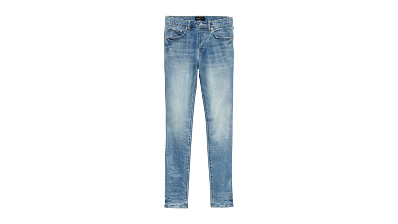 Purple Brand Skinny Coated Jeans Light Indigo