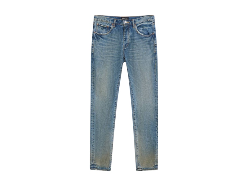 Purple Brand Skinny Cracked Bronze Denim Jean Indigo