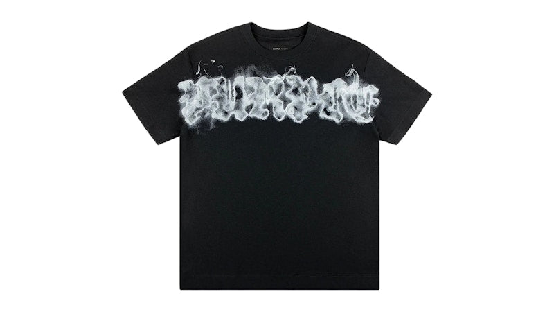 Purple Brand Smoke Textured Jersey Tee Black