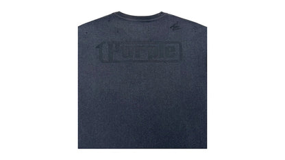 Purple Brand Textured Inside Out Basic Tee Black
