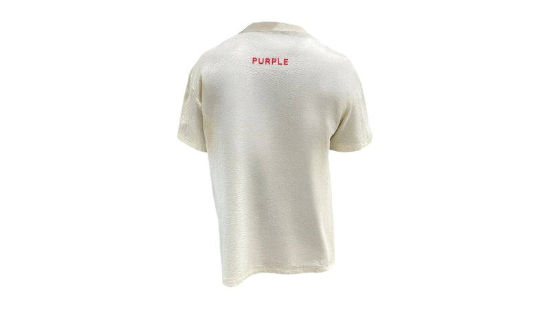 Purple Brand Textured Jersey S/S Tee White