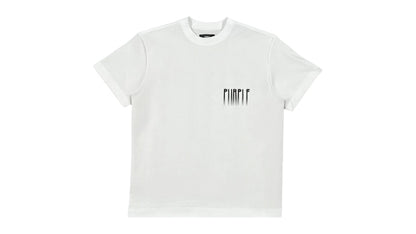 Purple Brand Textured Jersey SS Tee White