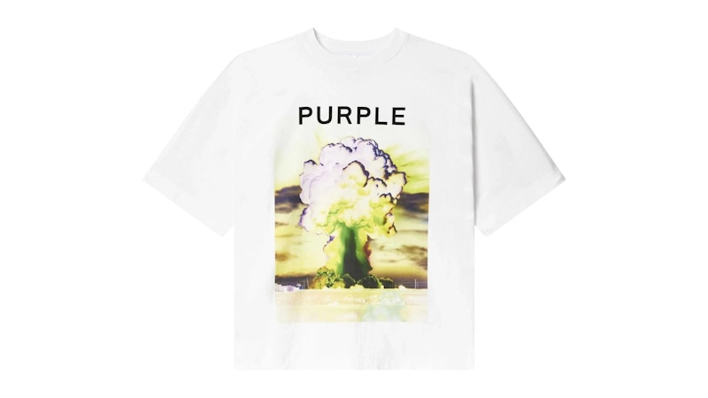 Purple Brand Textured Jersey T-shirt White