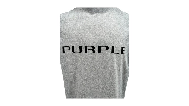 Purple Brand Textured Jersey Tee Grey