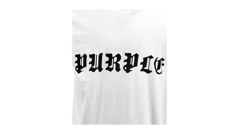 Purple Brand Textured Jersey Tee White
