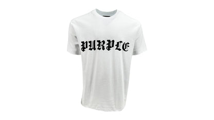 Purple Brand Textured Jersey Tee White