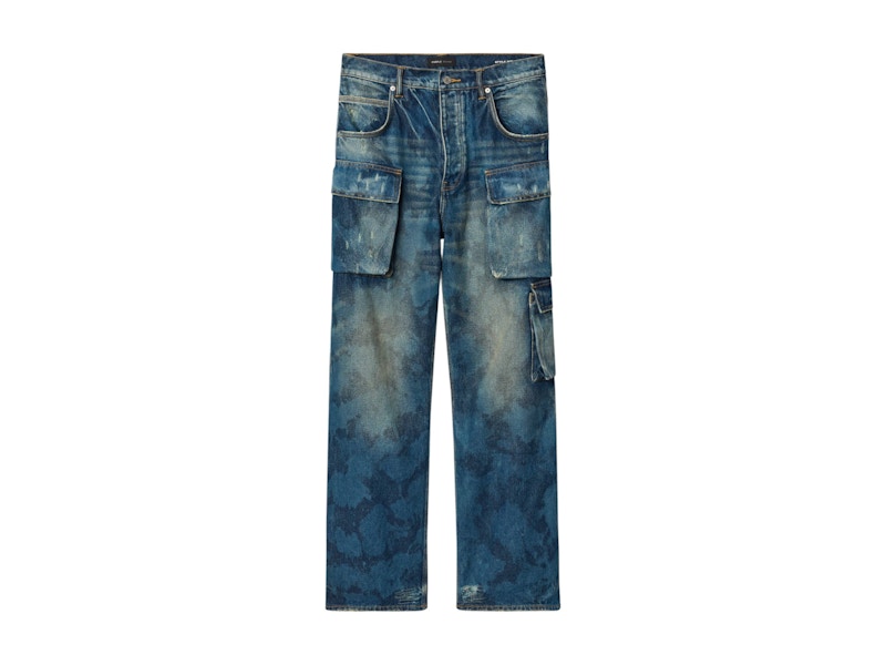 Purple Brand Triple Pullovercket Cargo Jean Dark Indigo
