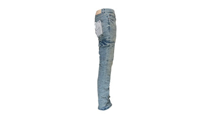 Purple Brand Worn Light Indigo Cargo Jean Light Indigo
