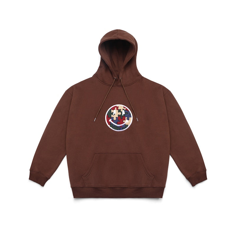 Push Pull Puzzle Hoodie Brown