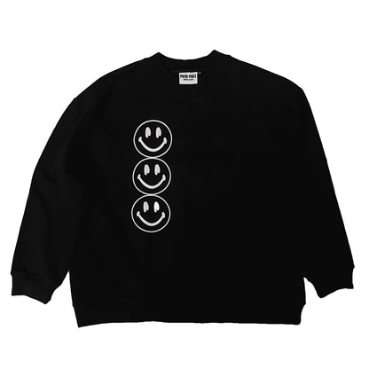 Push Pull Salt N Pepper Crewneck Black