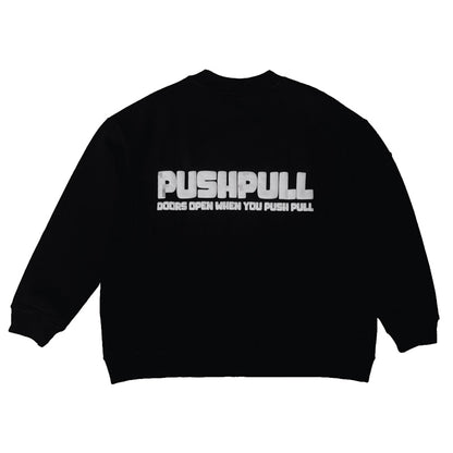 Push Pull Salt N Pepper Crewneck Black