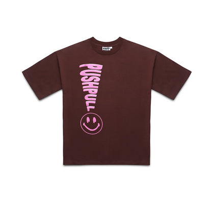 Push Pull Wifi T-shirt Brown/Pink