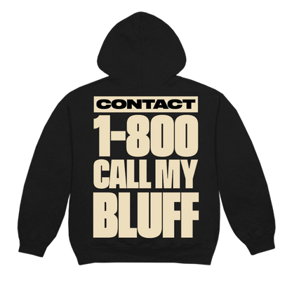 Pusha T 1-800 Call My Bluff Hoodie Black