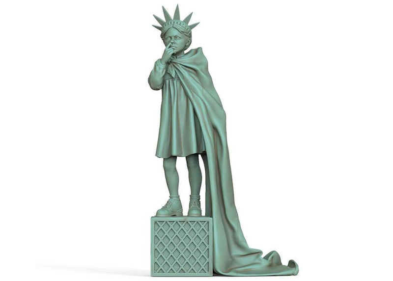 Queen M x BRANDALISM EXCLUSIVE Liberty Girl Copper Green Variant Figure