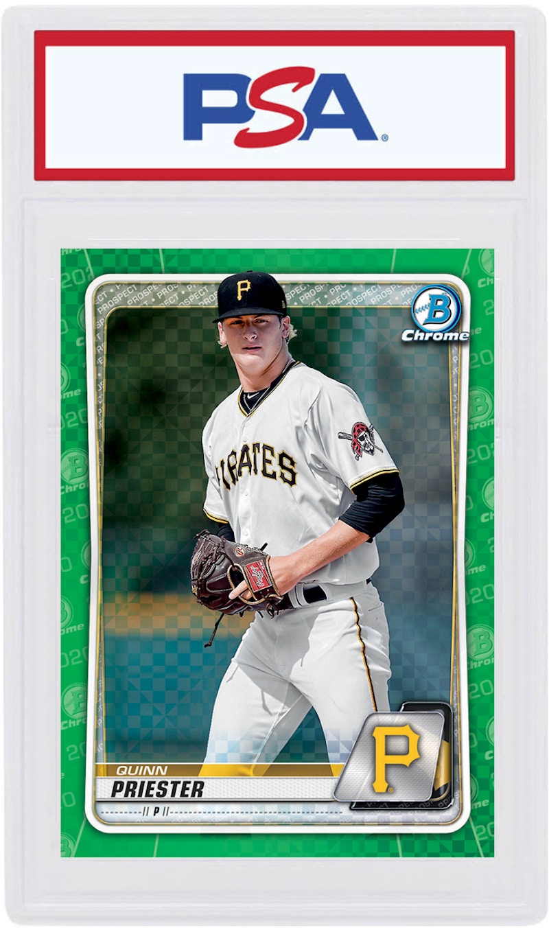 Quinn Priester 2020 Bowman Chrome X Green X-Fractor /31 #BCP-197 (PSA or BGS Graded)