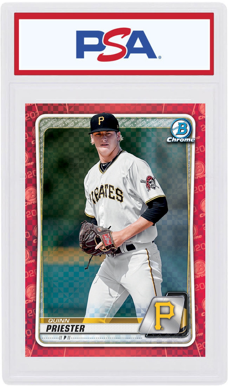 Quinn Priester 2020 Bowman Chrome X Red X-Fractor 1/1 #BCP-197