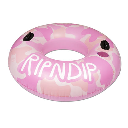 RIPNDIP Camo Tube Pool Float Pink