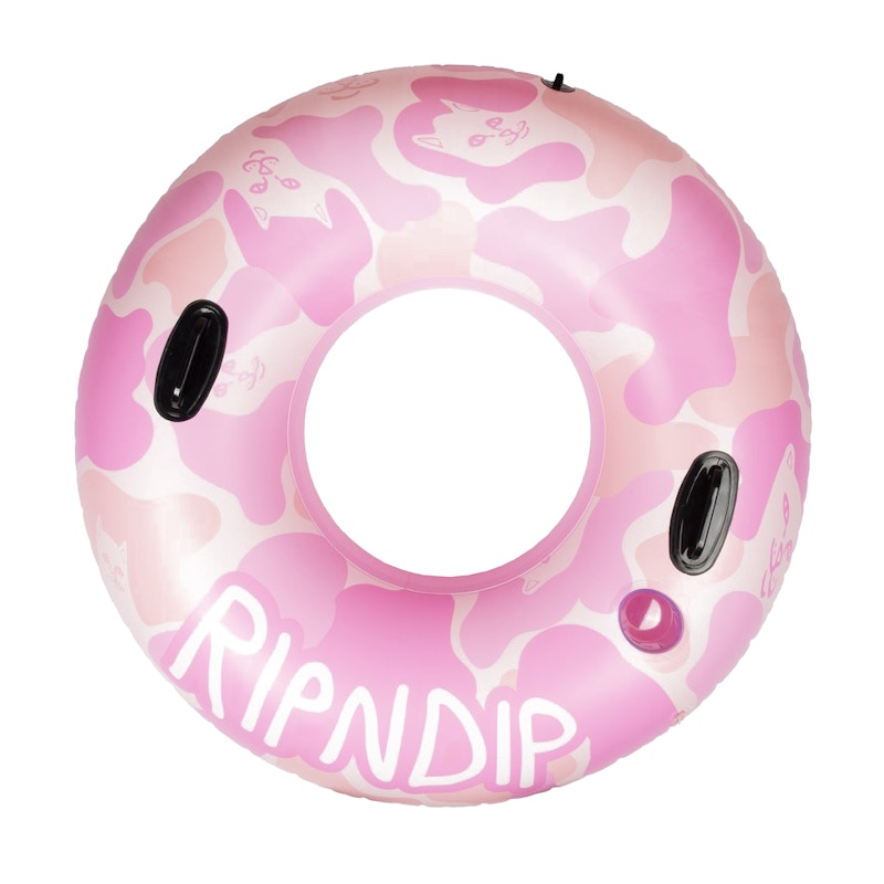 RIPNDIP Camo Tube Pool Float Pink