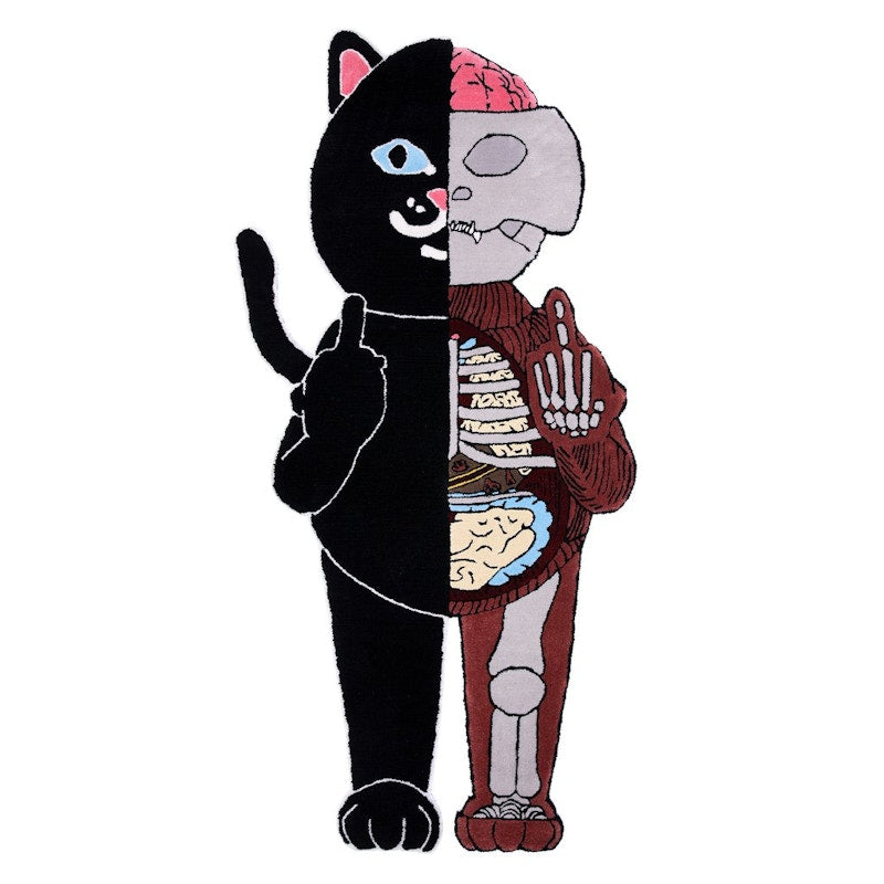RIPNDIP Jermal Anatomy Rug Black/Red
