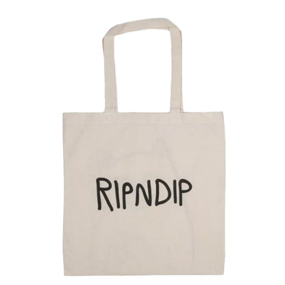 RIPNDIP OG Lord Nermal Cancas Tote Bag Natural