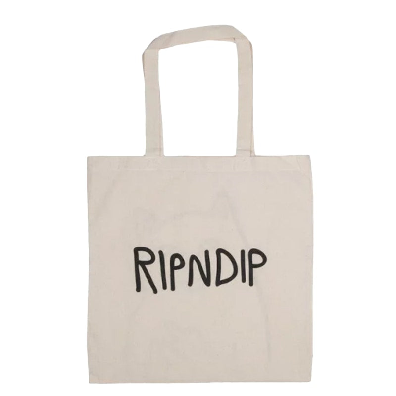 RIPNDIP OG Lord Nermal Cancas Tote Bag Natural
