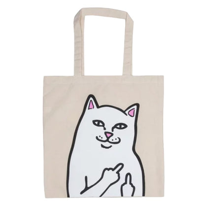 RIPNDIP OG Lord Nermal Cancas Tote Bag Natural