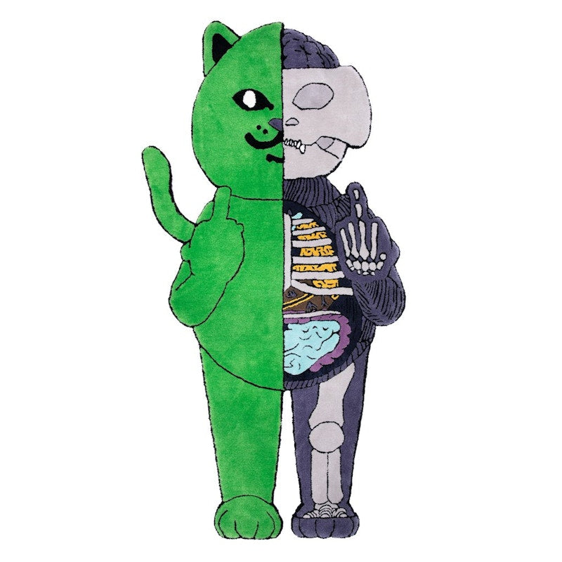 RIPNDIP R NERM AE-09 Anatomy Rug Green/Purple