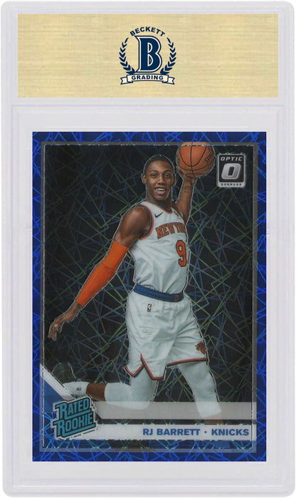 RJ Barrett 2019 Donruss Optic Blue Velocity Rookie #178 (PSA or BGS Graded)