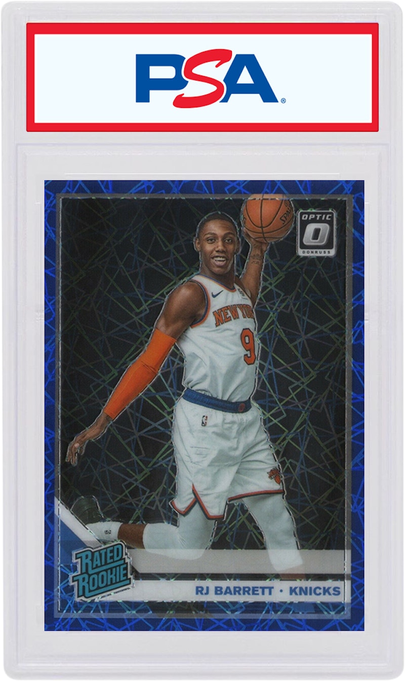 RJ Barrett 2019 Donruss Optic Blue Velocity Rookie #178 (PSA or BGS Graded)