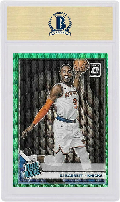 RJ Barrett 2019 Donruss Optic Fanatics Box Set Green Wave Rookie #178 (PSA or BGS Graded)