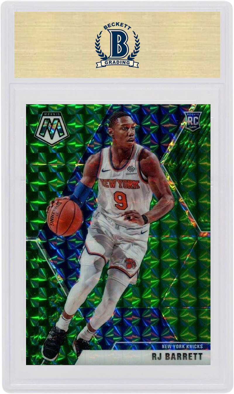 RJ Barrett 2019 Panini Mosaic Rookie Green #229 (PSA or BGS Graded)