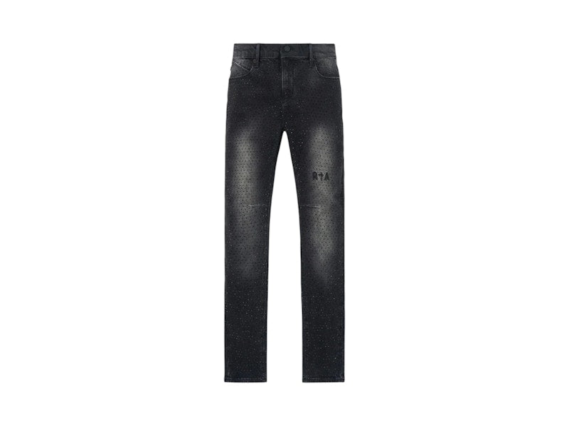 RtA Bryan Skinny Jeans Inkstone Crystal