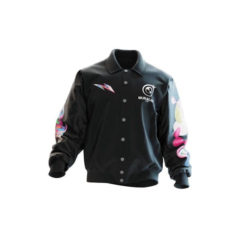 RTFKT CloneX Murakami DNA Varsity Jacket Black