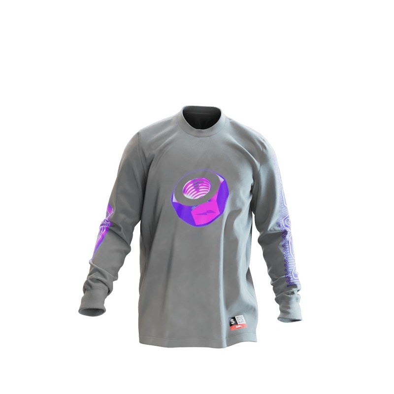 RTFKT CloneX Robot L/S T-shirt Grey