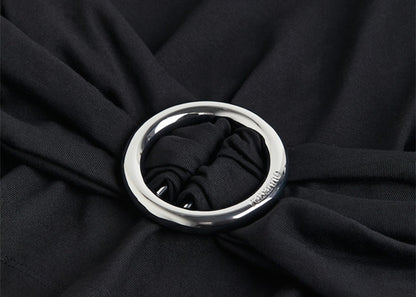 Rabanne H&M Buckle-Detail T-Shirt Black