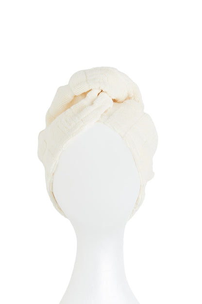 Rabanne H&M Cotton Hair Turban Beige