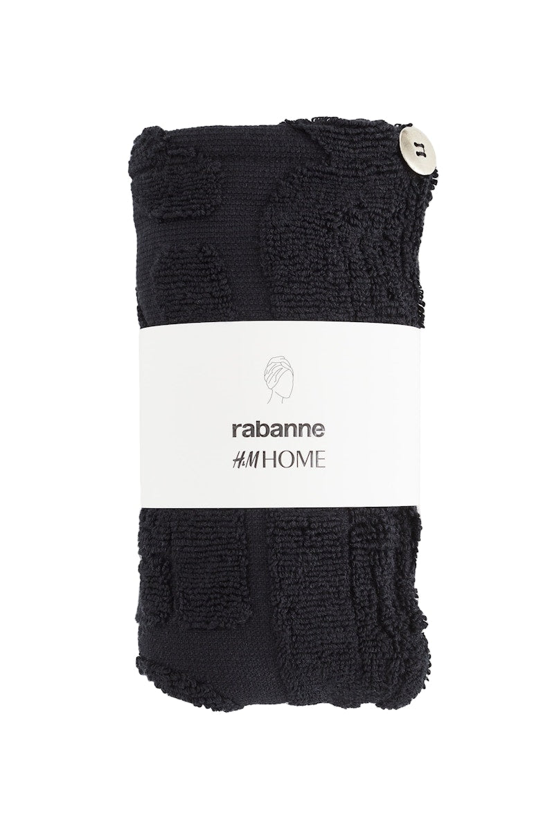 Rabanne H&M Cotton Hair Turban Black
