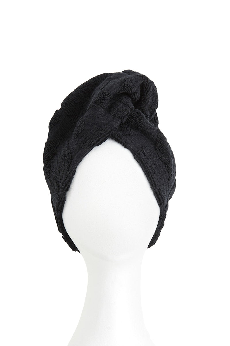 Rabanne H&M Cotton Hair Turban Black