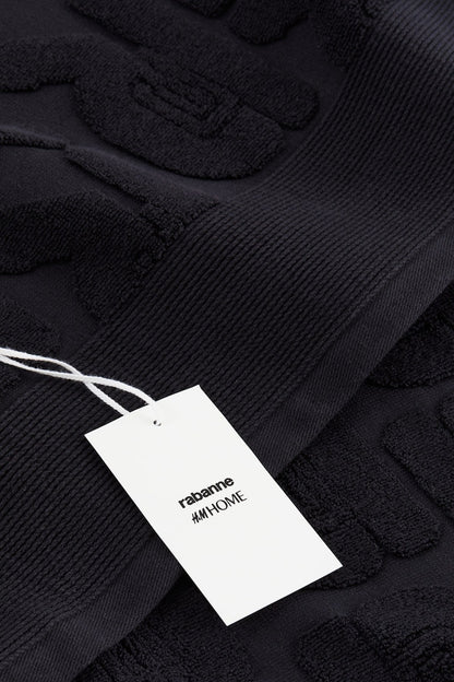 Rabanne H&M Cotton Terry Bath Towel Black