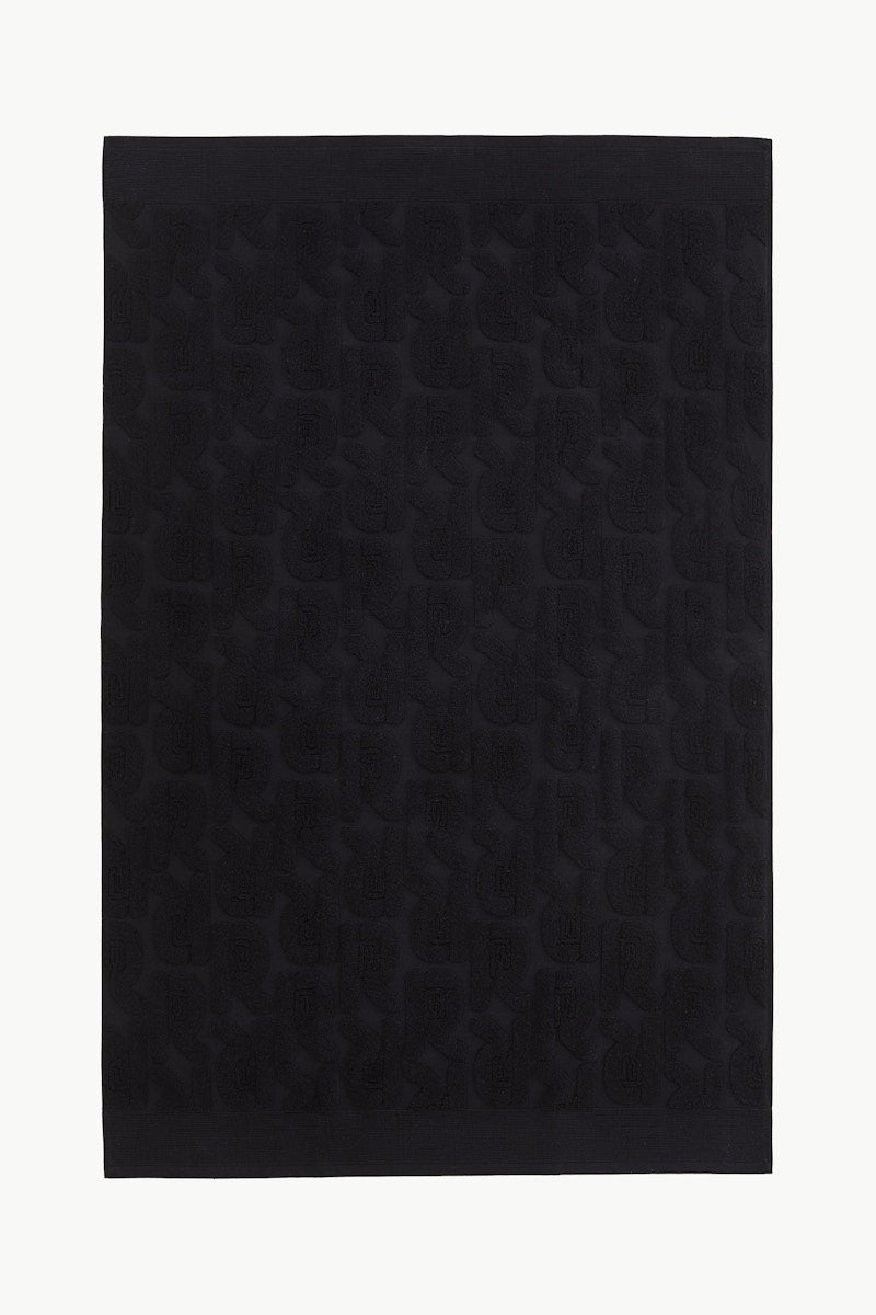 Rabanne H&M Cotton Terry Bath Towel Black