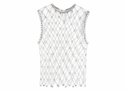 Rabanne H&M Embellished Chain Mail Top (Mens) Silver