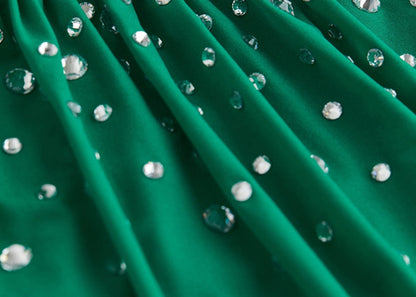 Rabanne H&M Embellished Jersey Top Green